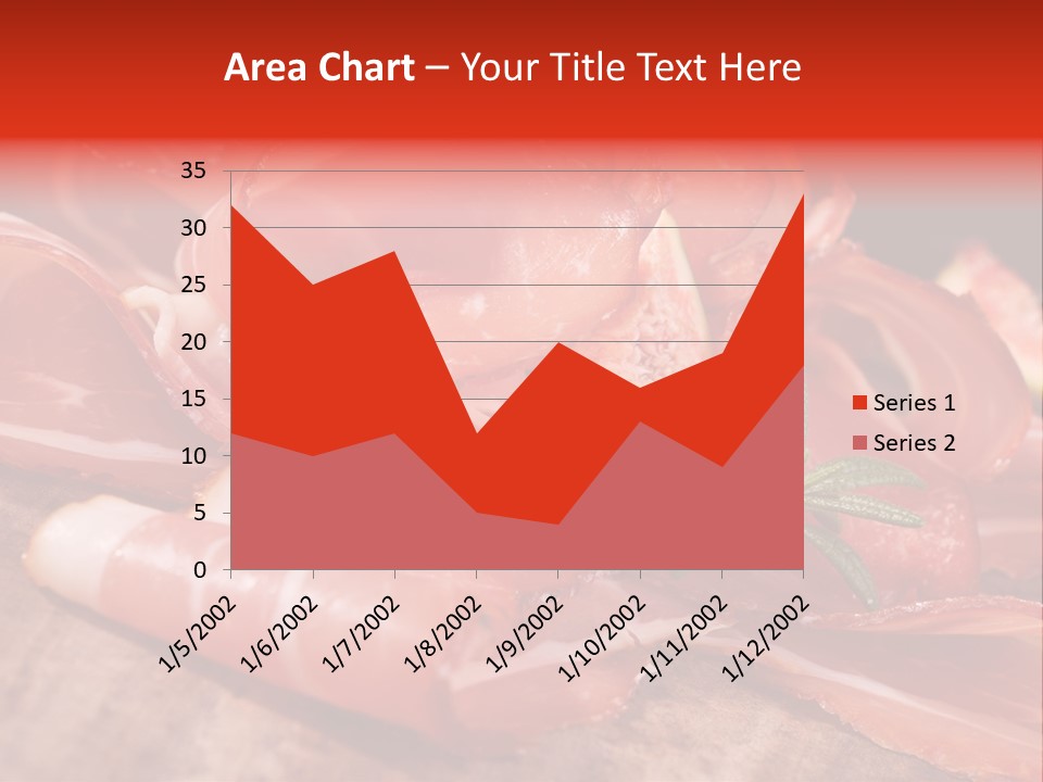 A Plate Of Meat With A Leaf On Top Of It PowerPoint Template