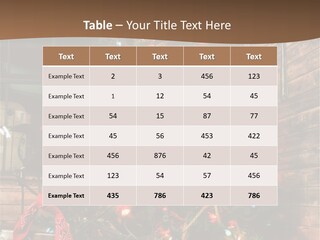 A Christmas Tree With Lights On It In Front Of A Window PowerPoint Template