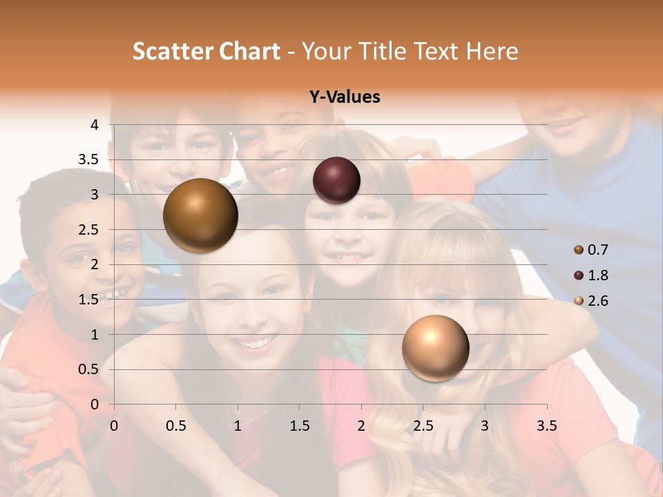 A Group Of Children Posing For A Picture PowerPoint Template