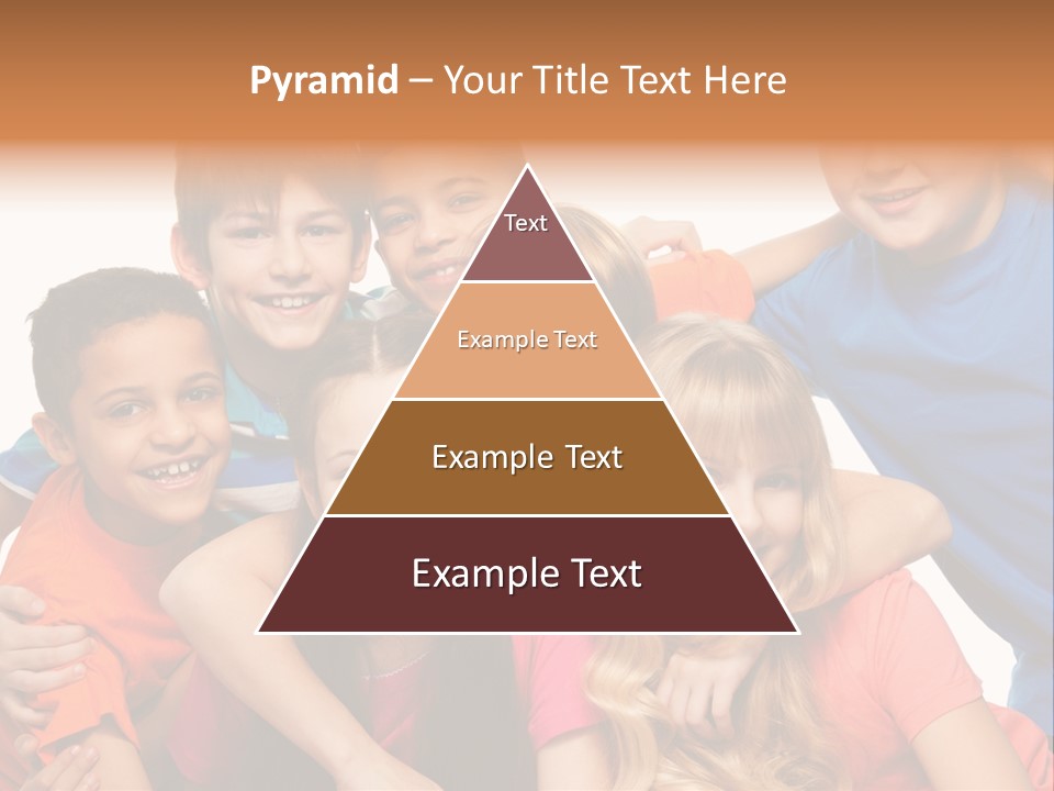 A Group Of Children Posing For A Picture PowerPoint Template