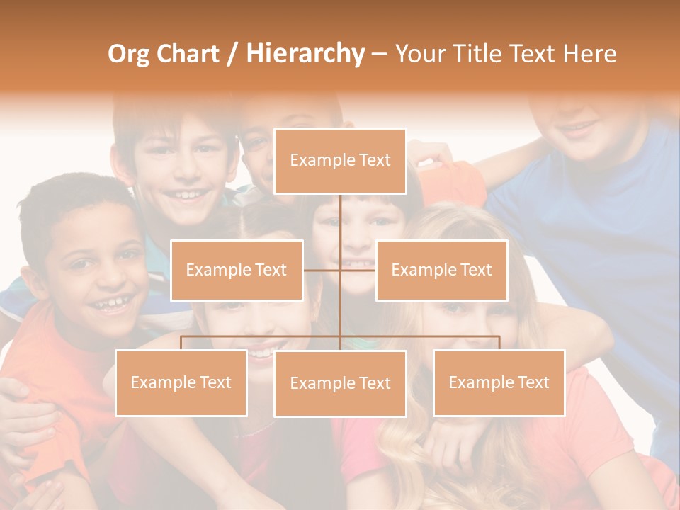 A Group Of Children Posing For A Picture PowerPoint Template
