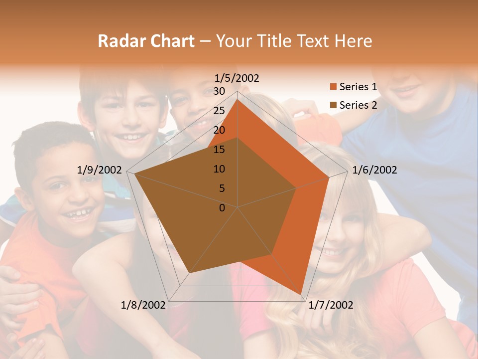 A Group Of Children Posing For A Picture PowerPoint Template