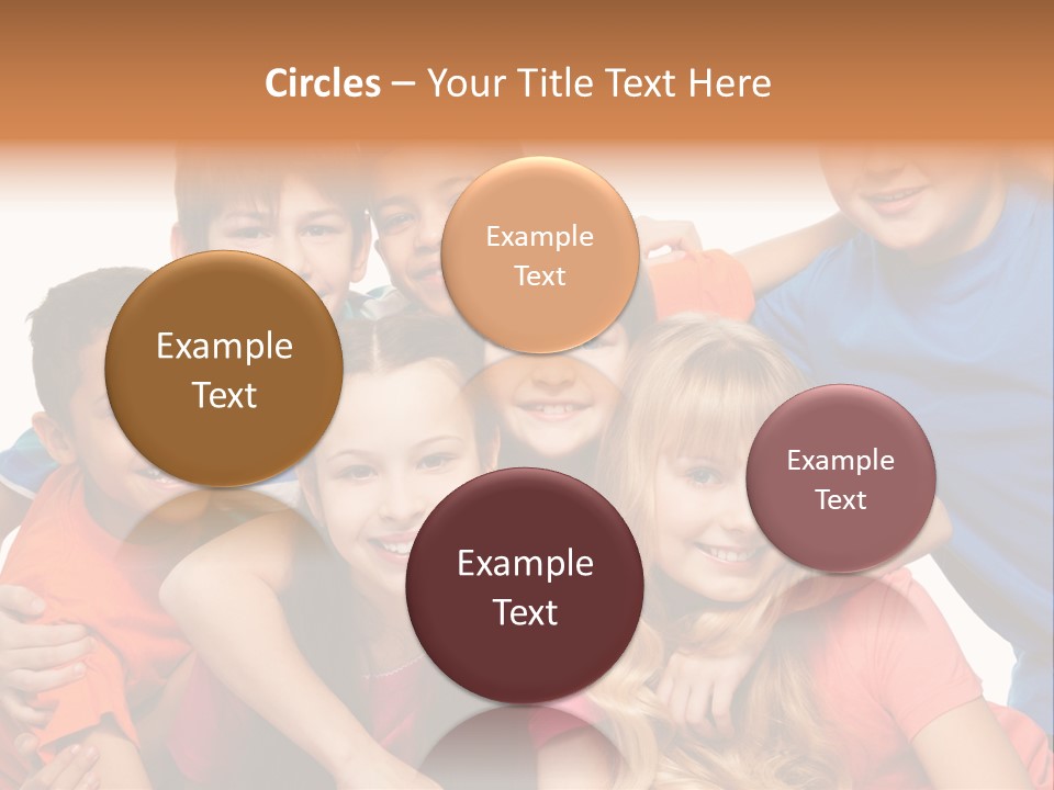 A Group Of Children Posing For A Picture PowerPoint Template