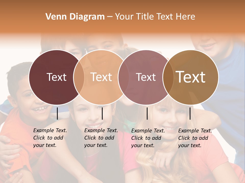 A Group Of Children Posing For A Picture PowerPoint Template