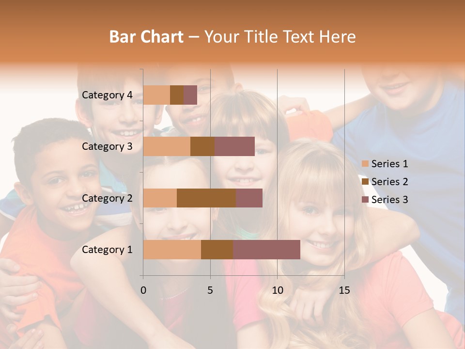 A Group Of Children Posing For A Picture PowerPoint Template