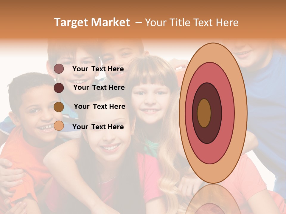 A Group Of Children Posing For A Picture PowerPoint Template