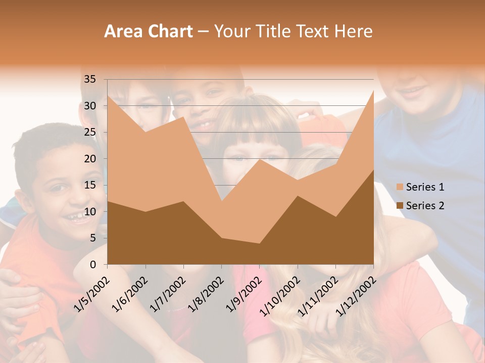A Group Of Children Posing For A Picture PowerPoint Template