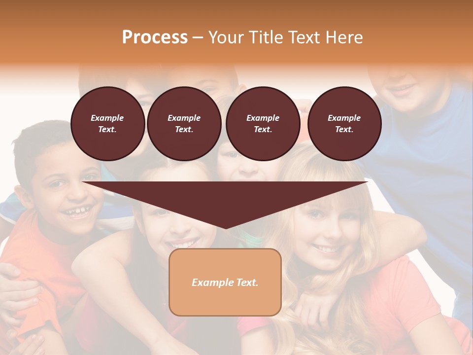 A Group Of Children Posing For A Picture PowerPoint Template