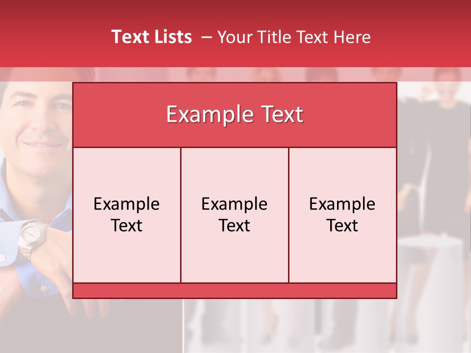 A Man Sitting In A Chair With His Arms Crossed In Front Of A Group Of PowerPoint Template