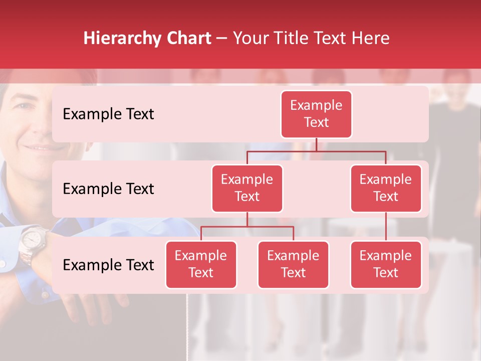 A Man Sitting In A Chair With His Arms Crossed In Front Of A Group Of PowerPoint Template