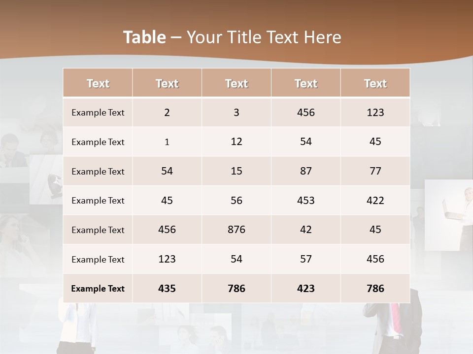 A Man In A Suit Is Standing In Front Of A Wall Of Pictures PowerPoint Template