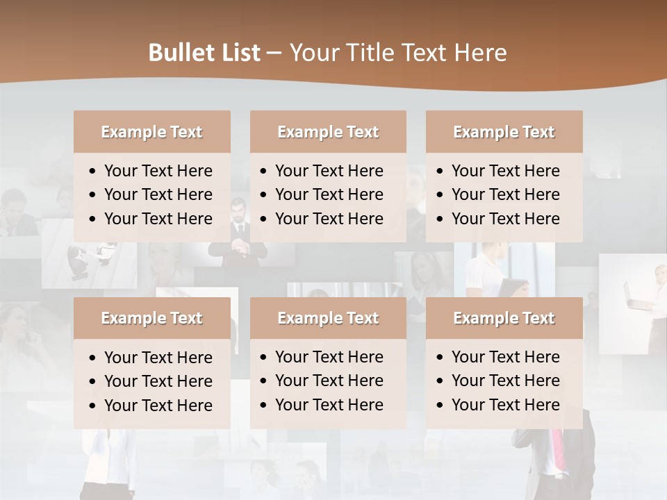 A Man In A Suit Is Standing In Front Of A Wall Of Pictures PowerPoint Template