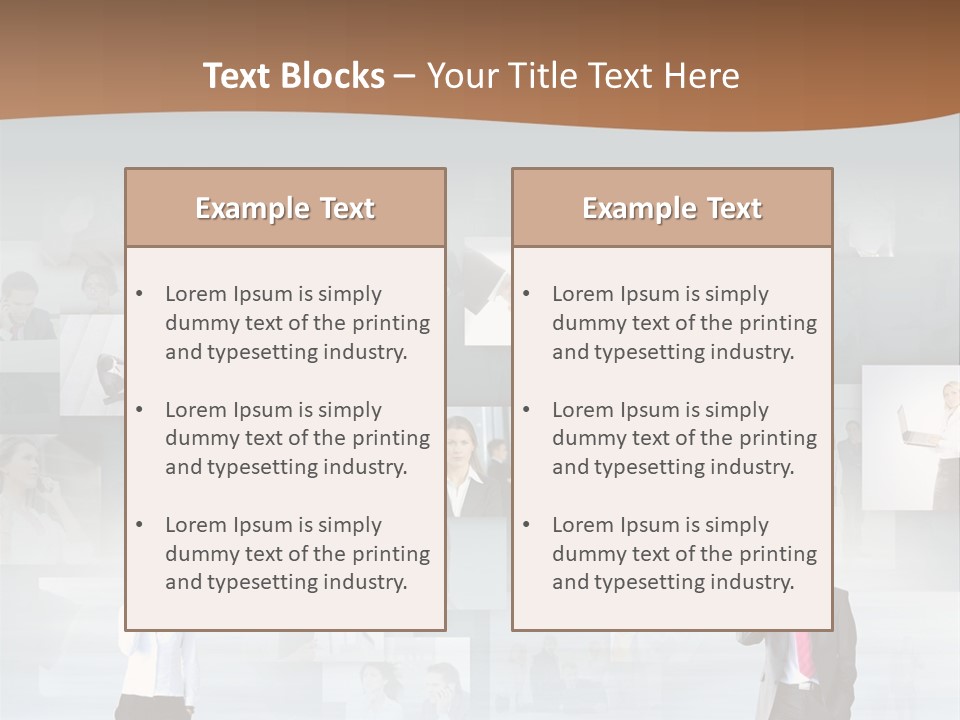 A Man In A Suit Is Standing In Front Of A Wall Of Pictures PowerPoint Template