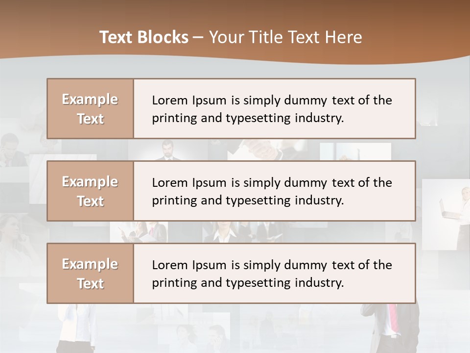 A Man In A Suit Is Standing In Front Of A Wall Of Pictures PowerPoint Template