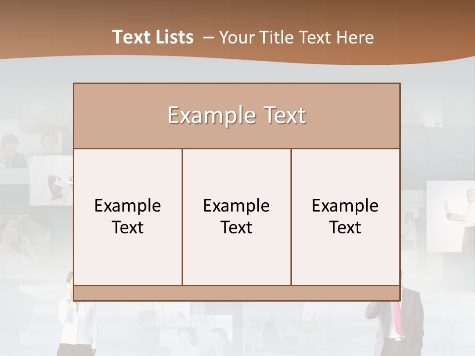 A Man In A Suit Is Standing In Front Of A Wall Of Pictures PowerPoint Template
