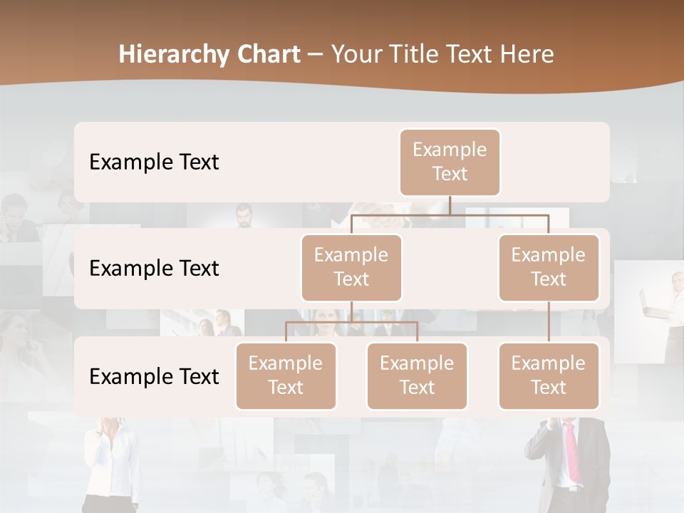 A Man In A Suit Is Standing In Front Of A Wall Of Pictures PowerPoint Template