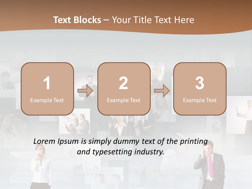 A Man In A Suit Is Standing In Front Of A Wall Of Pictures PowerPoint Template