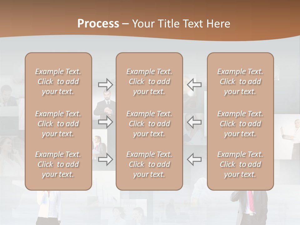 A Man In A Suit Is Standing In Front Of A Wall Of Pictures PowerPoint Template