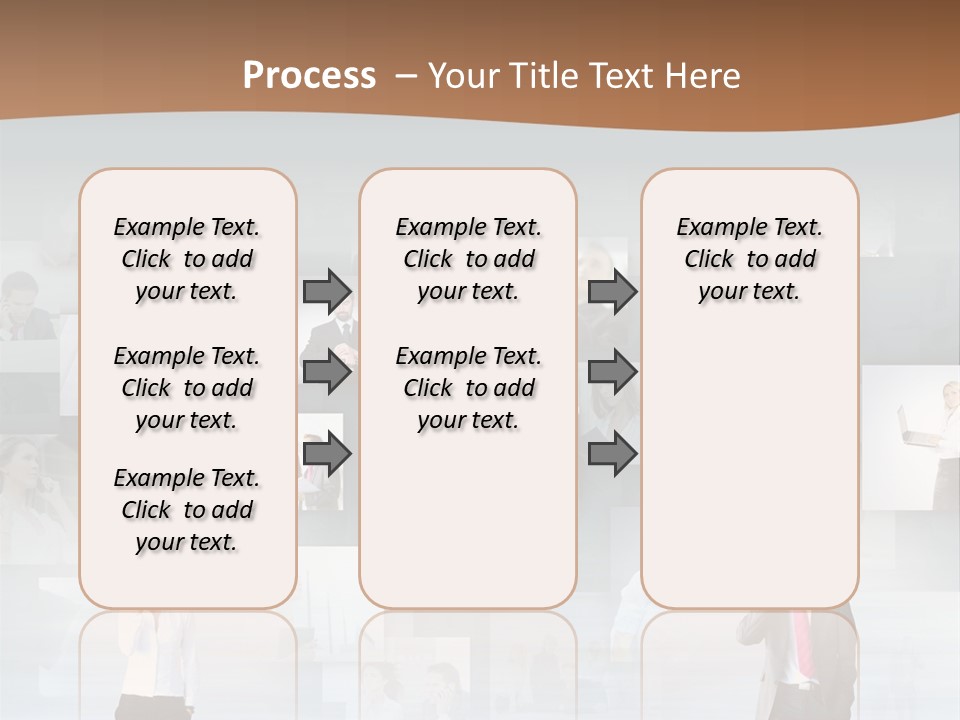 A Man In A Suit Is Standing In Front Of A Wall Of Pictures PowerPoint Template
