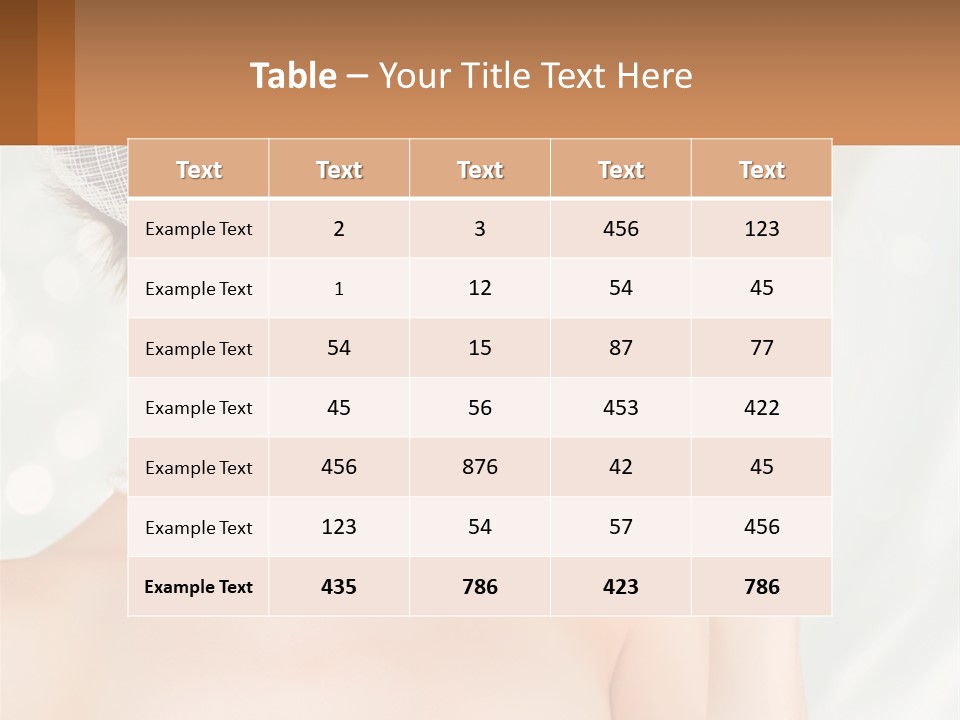 A Woman Wearing A White Hat And Pearls PowerPoint Template