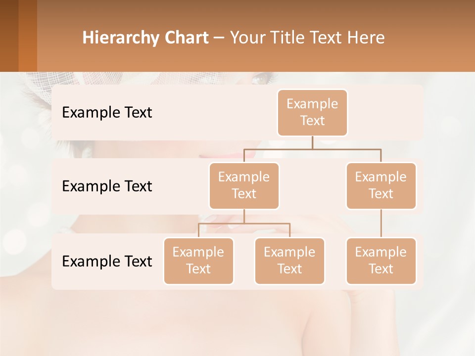 A Woman Wearing A White Hat And Pearls PowerPoint Template