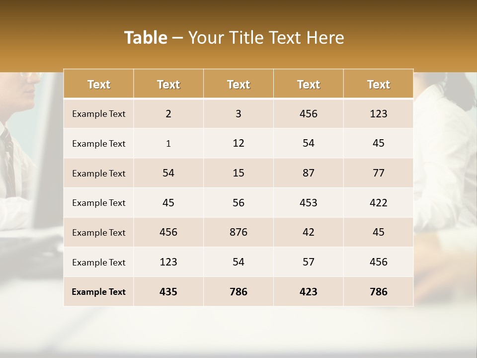 A Group Of People Working On Computers In An Office PowerPoint Template