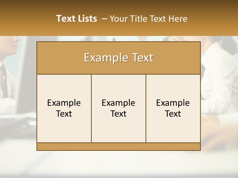 A Group Of People Working On Computers In An Office PowerPoint Template