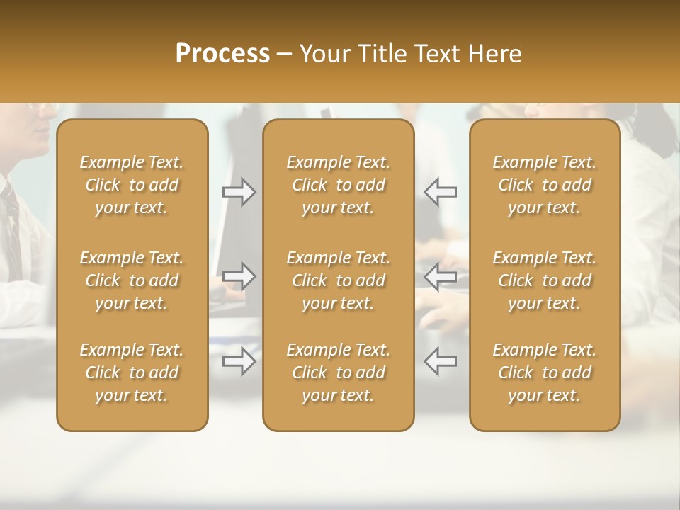 A Group Of People Working On Computers In An Office PowerPoint Template