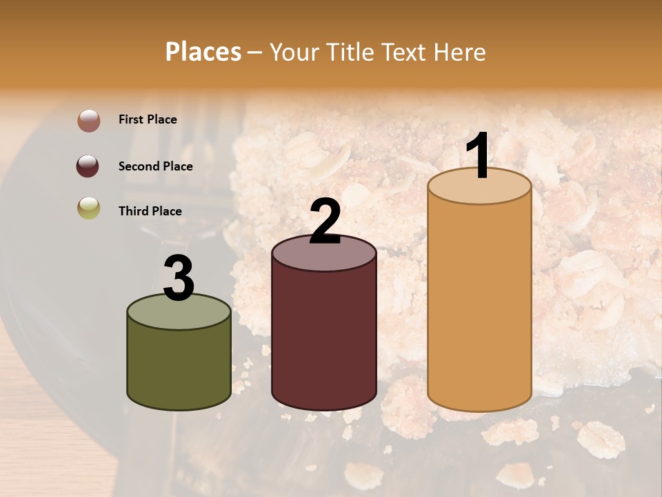 A Piece Of Cake On A Plate With A Fork PowerPoint Template