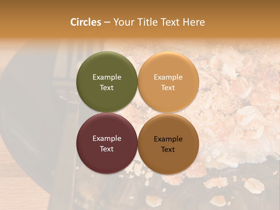 A Piece Of Cake On A Plate With A Fork PowerPoint Template