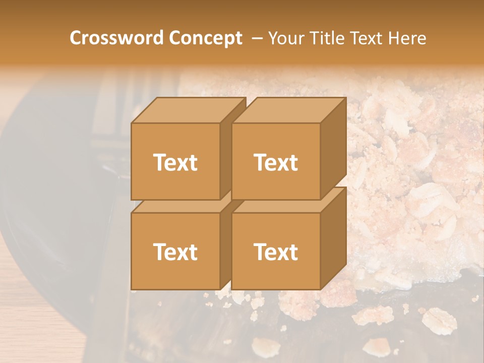 A Piece Of Cake On A Plate With A Fork PowerPoint Template