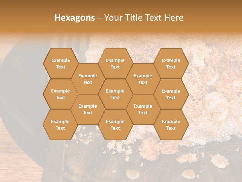 A Piece Of Cake On A Plate With A Fork PowerPoint Template