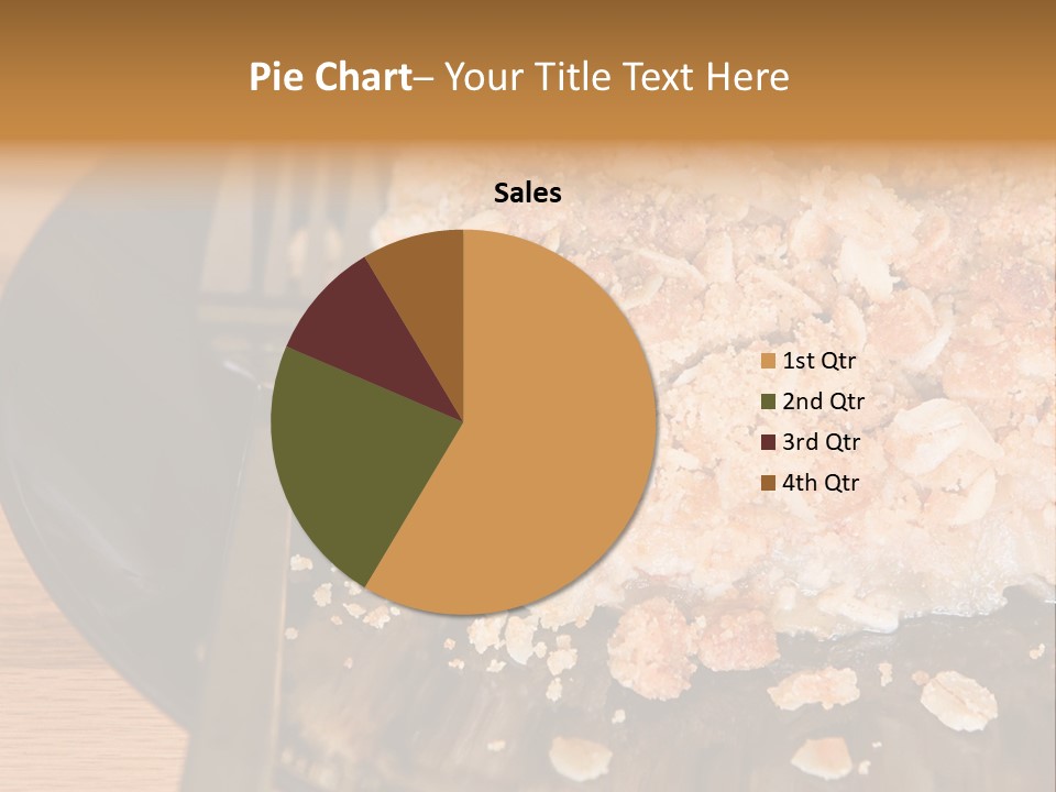 A Piece Of Cake On A Plate With A Fork PowerPoint Template