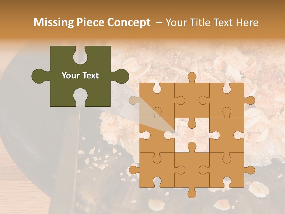 A Piece Of Cake On A Plate With A Fork PowerPoint Template