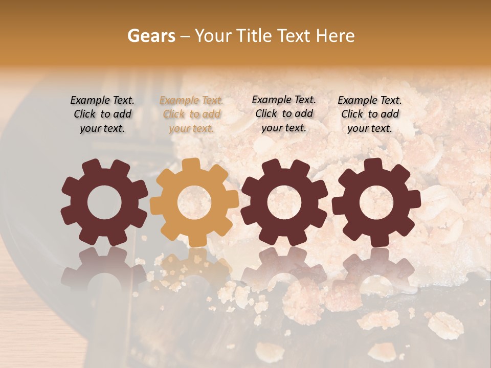 A Piece Of Cake On A Plate With A Fork PowerPoint Template