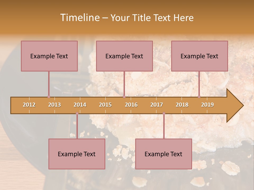 A Piece Of Cake On A Plate With A Fork PowerPoint Template