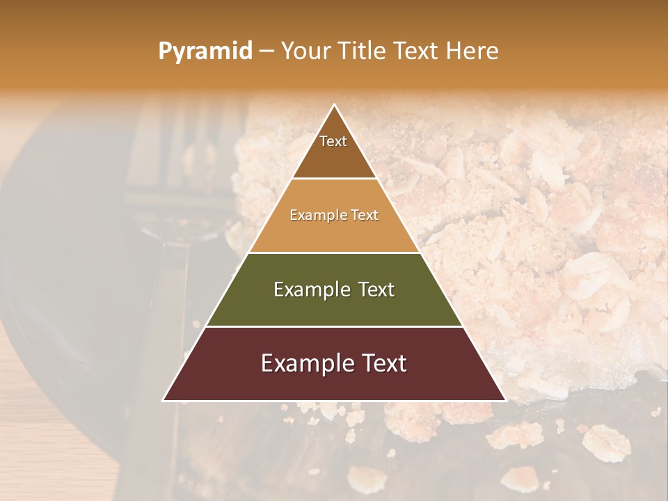 A Piece Of Cake On A Plate With A Fork PowerPoint Template