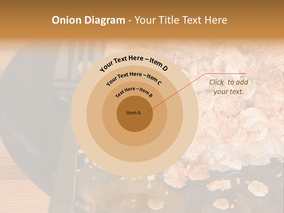 A Piece Of Cake On A Plate With A Fork PowerPoint Template
