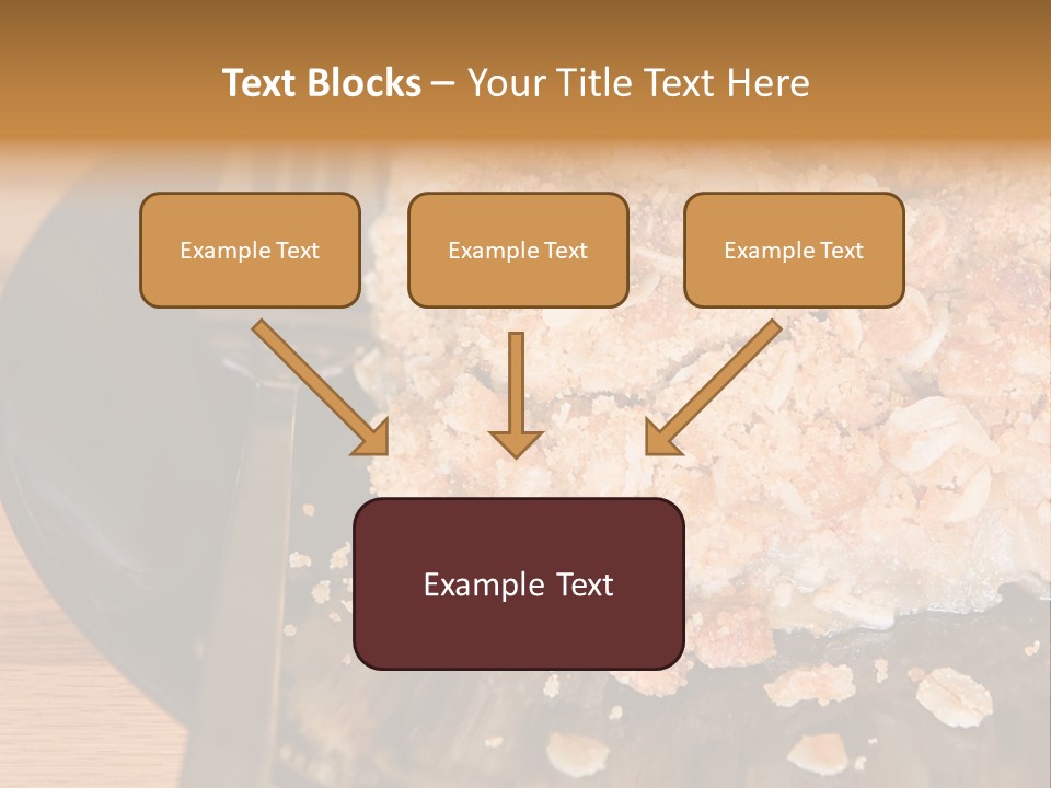 A Piece Of Cake On A Plate With A Fork PowerPoint Template
