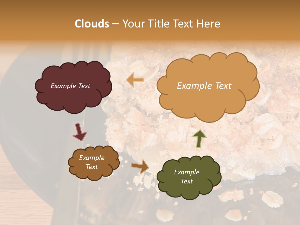 A Piece Of Cake On A Plate With A Fork PowerPoint Template