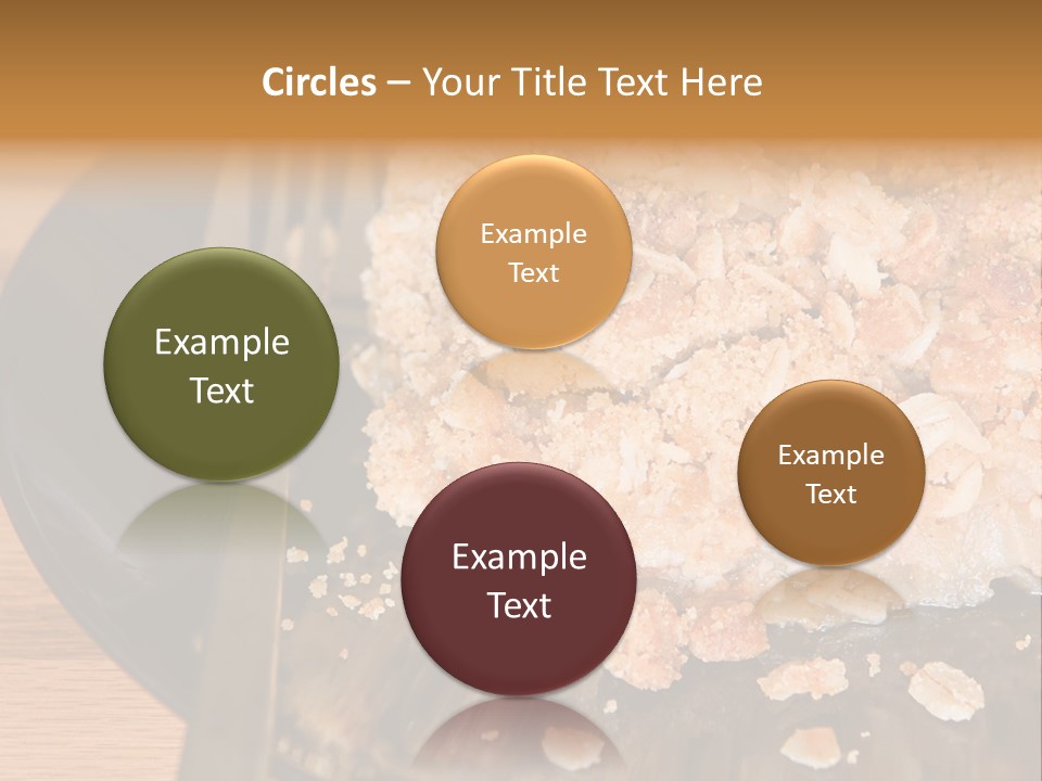 A Piece Of Cake On A Plate With A Fork PowerPoint Template