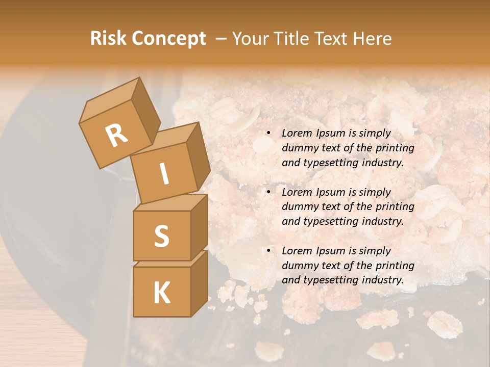 A Piece Of Cake On A Plate With A Fork PowerPoint Template