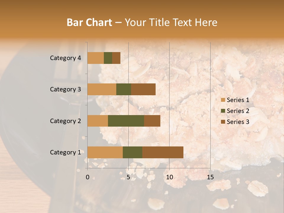 A Piece Of Cake On A Plate With A Fork PowerPoint Template