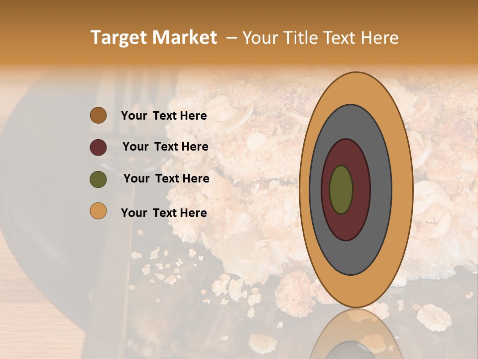 A Piece Of Cake On A Plate With A Fork PowerPoint Template