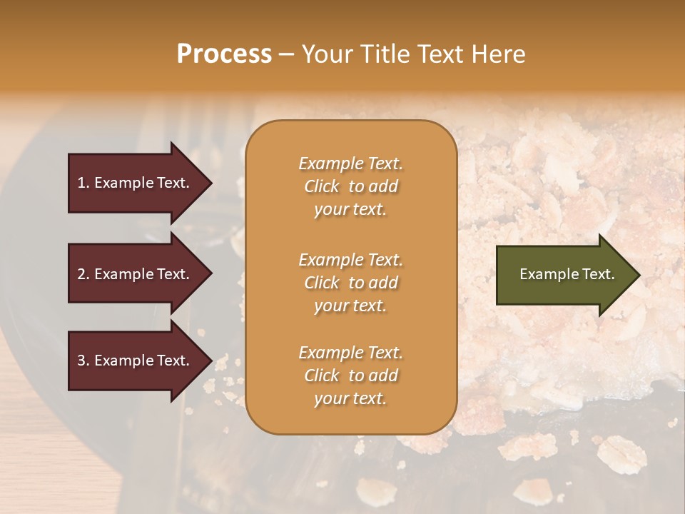 A Piece Of Cake On A Plate With A Fork PowerPoint Template