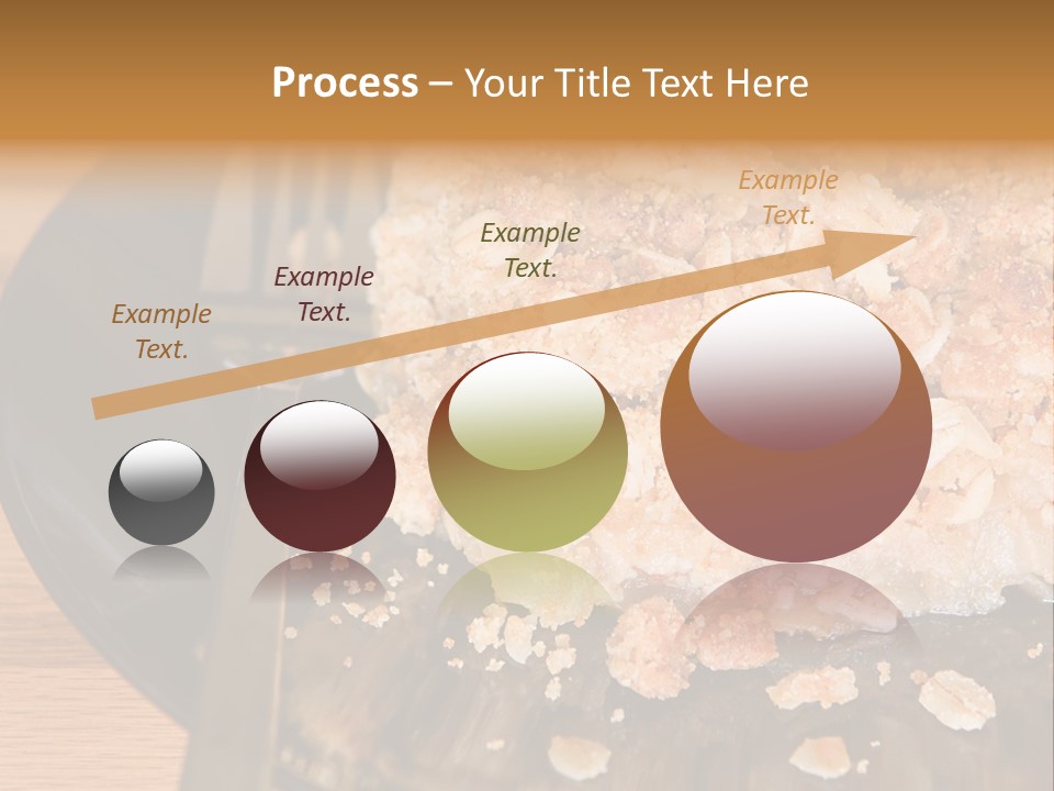 A Piece Of Cake On A Plate With A Fork PowerPoint Template