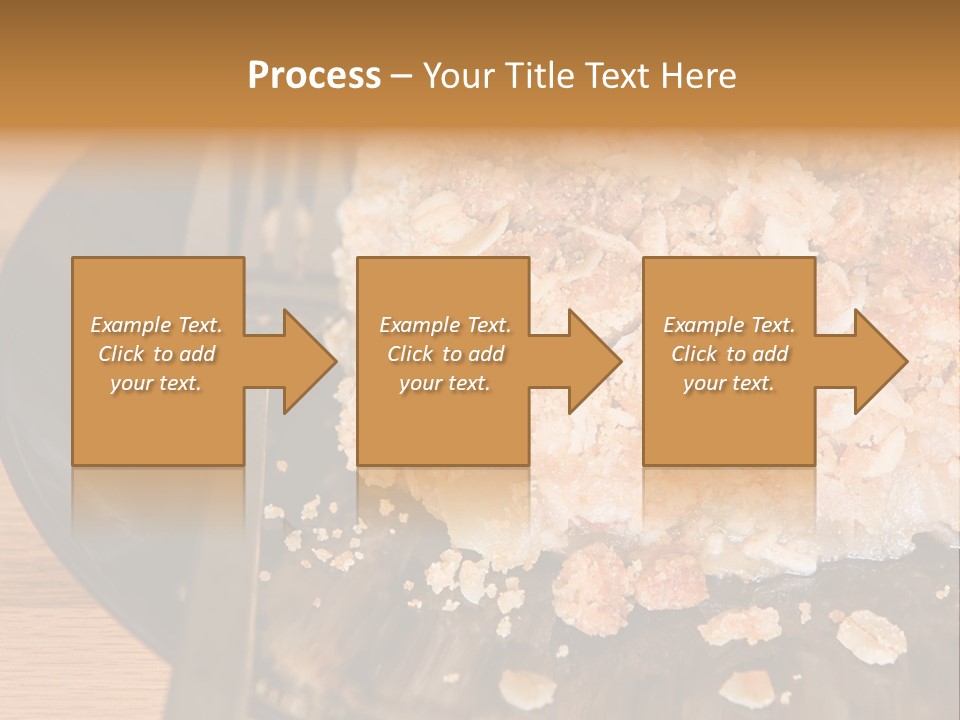 A Piece Of Cake On A Plate With A Fork PowerPoint Template