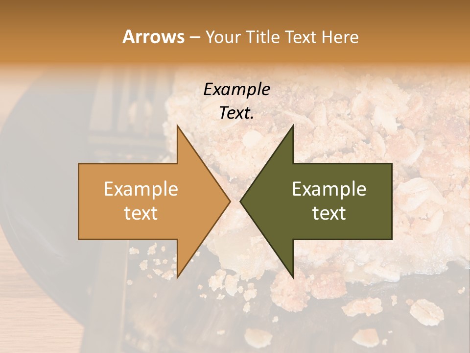 A Piece Of Cake On A Plate With A Fork PowerPoint Template