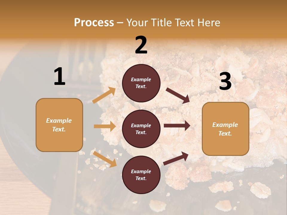 A Piece Of Cake On A Plate With A Fork PowerPoint Template