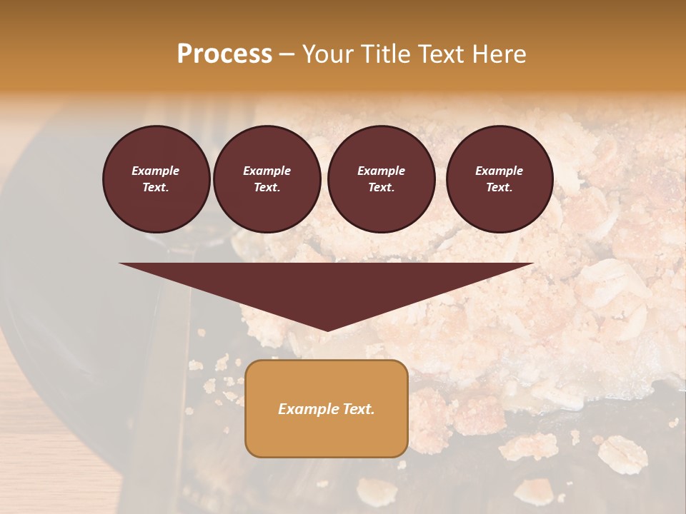 A Piece Of Cake On A Plate With A Fork PowerPoint Template
